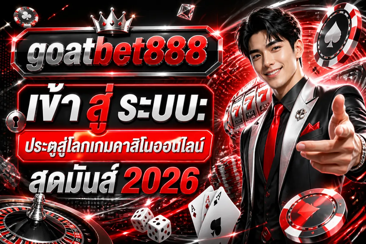 goatbet888 เข้า สู่ ระบบ: ประตูสู่โลกเกมคาสิโนออนไลน์สุดมันส์ 2026